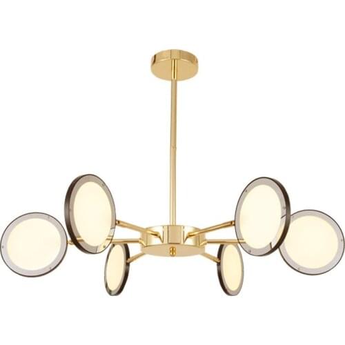 Nordic rotary chandelier living room dining room bedroom hotel room designer model room fashion led Chandelier