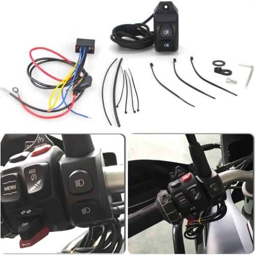 For BMW R1200GS R1250GS Adventure F850GS F750GS ADV LC R1200 GS Handle Fog Led Light Switch Control Smart Relay Wiring Harness