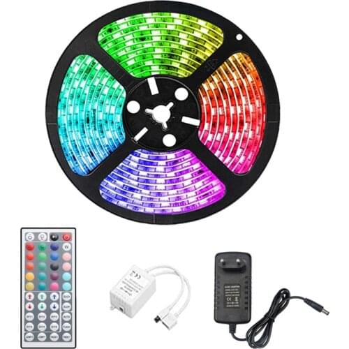 Tape RGB LED Light Strip 12V 5M 10M 15M 20M SMD 2835 Waterproof Neon 12V LED TV Strip Light RGB Tape For Room Bedroom Full Set