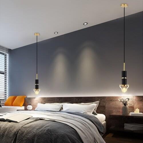 Postmodern LED Pendant Lamp Art Loft Crystal Pendant Lamp Villa Hall Hotel Restaurant Lighting Indoor Decoration Hanging Lamp