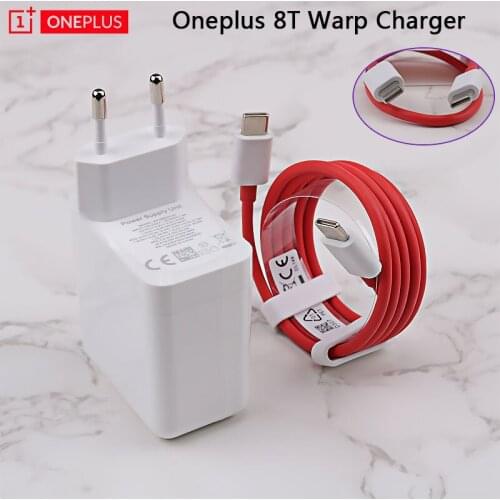 65W Warp Charger For OnePlus 9 Pro 9R 8T 6A 1M USB-C to USB-C Dash/Warp Charging Adapter For One Plus 8 Pro Nord 7T Pro 7 6T 1+6