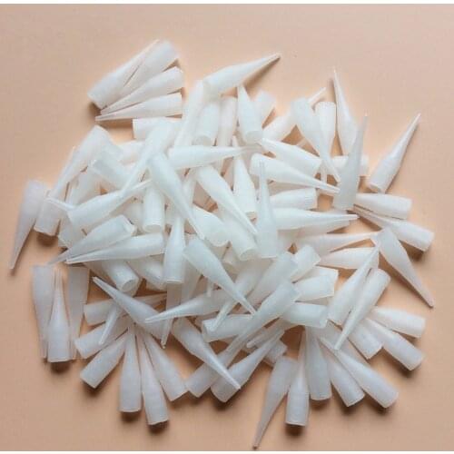 100Pcs French Machine Giant Sun Tattoo Machine 1R Needle Tips Permanent Makeup Machine Caps Tattoo Accessories