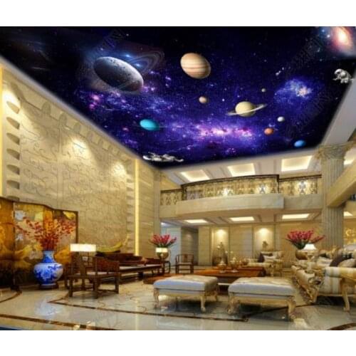 1829 Planets in the Universal Printing stretch ceiling film for workshop ceiling decoration