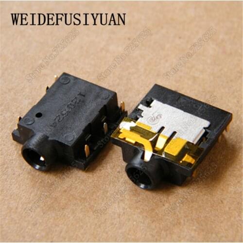 2pcs Headphone MIC jack socket connector for Acer Aspire 4741 4742 4743 4750 4743 5750 5741 5742 G S Z ZG series PCB audio jack