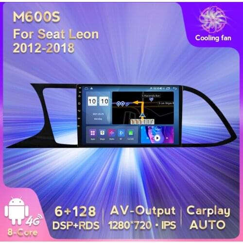 6G+128G 2DIN Android 11 Car Radio For Seat Leon 3 2012-2018 Car Multimedia Video Player Navigation GPS RDS 2 Din DSP Dvd Player