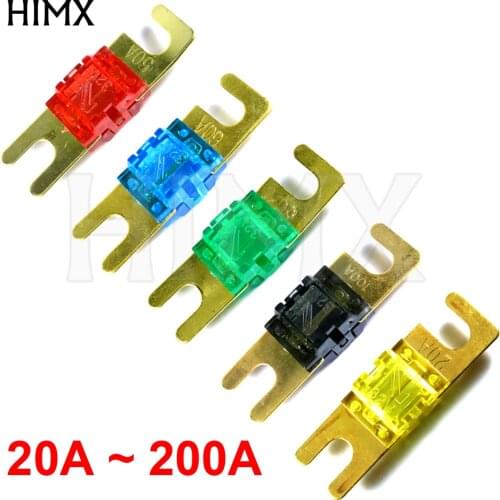 ANL Gold Plated Stud Car Fuses Car Stereo Audio AFS Mini Fuse 20A 30A 40A 50A 60A 70A 80A 100A 125A 150A 175A 200A 32V