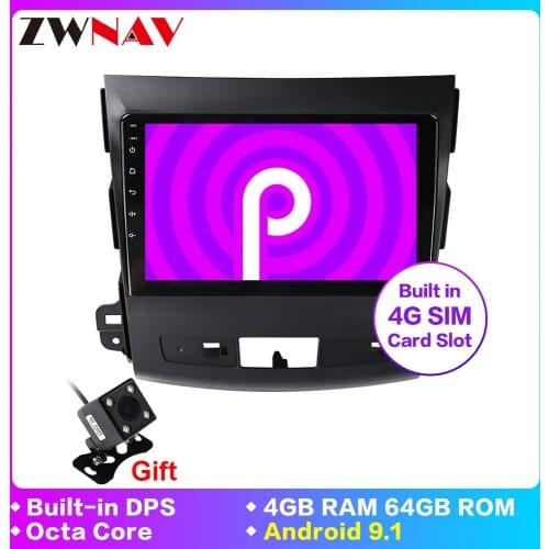 Android 9.1 car dvd gps multimedia player For Mitsubishi Outlander xl 2 car gps navi video audio player 4007 radio type recorder