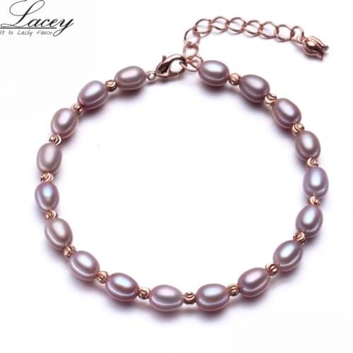 Wedding natural freshwater pearl bracelets for women,925 silver pearl bracelets mother of pearl jewelry girl birthday gifts