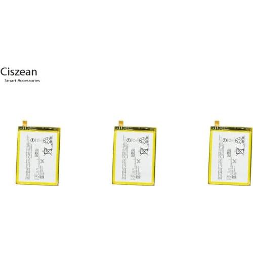 Ciszean 3pcs/lot 3430mAh / 13.1Wh LIS1605ERPC Replacement Battery For Z5P Dual Z 5 Plus E6883 E6853 Z5 Premium Batteries