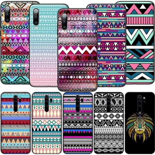 GX28 Aztec Tribal Tribe Colorful Soft Silicone Case for Redmi Note 4X 5 5A Prime 6 6A 7 7A 8 8A 8T 9 9A 9C 9S Pro Lite