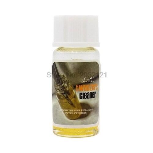 By dhl 100pcs Eyelash Extension Tweezers Cleaning Tools with Remover Liquid and Sponge Ball Eyelashes