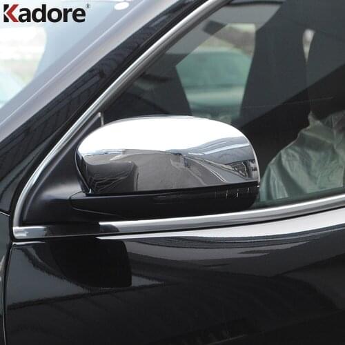 For Jeep Compass 2017 2018 2nd Ge Chromed Side Door Rearview Mirror Cover Trims Car Sticker Exterior Accessories