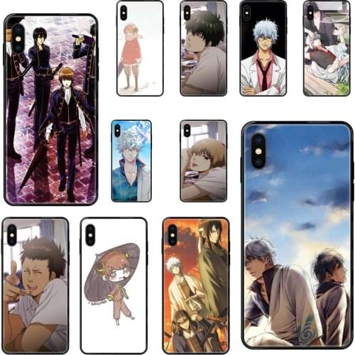 For Xiaomi Mi Note A1 A2 A3 5 5s 6 8 9 10 SE Lite Pro Ultra Japanese Anime Gintama Black Soft Art Print Cover Case Loving