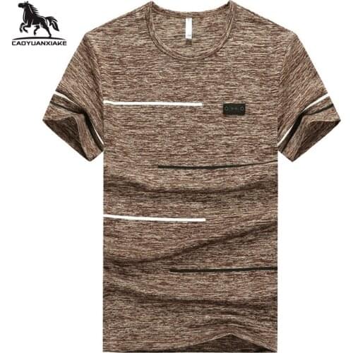 T-shirt men 6XL 7XL 8XL 9XL Summer New t-shirt Mens Short sleeve round neck elastic force t-shirts casual stitching t-shirt A56