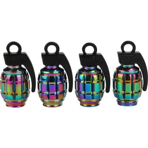 Grenade Shape tire Valve Caps for Car Motorcycle Bike Durable Bicycle Fixie MTB Wheel Rim Tyre Stem Air Caps Dust Cover