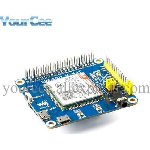 For Raspberry Pi 4th Generation 3b+ SIM7600CE 4G Development Expansion Board 4G/3G/2G Communication GNSS Positioning for Arduino