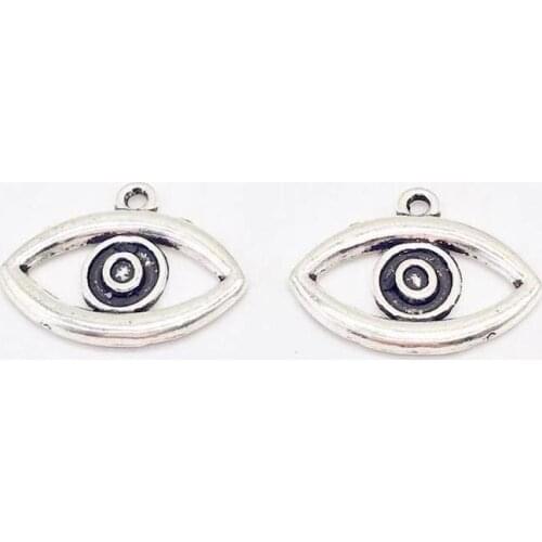 Fashion 20 pcs eye eyes charms fit DIY hand made bracelet necklace earring charms Jewelry Making