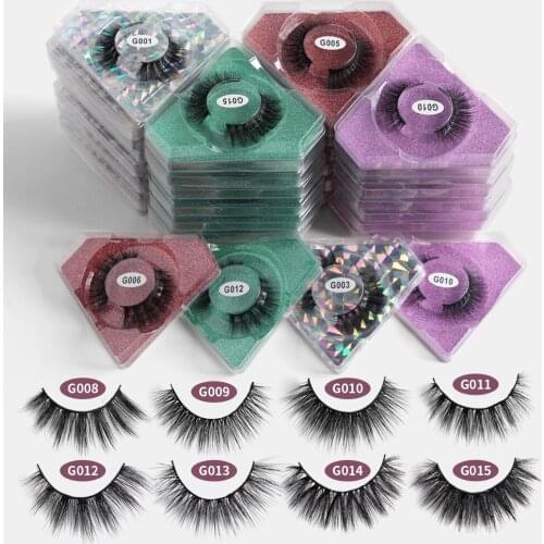 Wholesale Eyelashes 10/20/30/50/100/pcs 3d Mink Lashes Natural False Eyelashes Set Makeup Eyelashes Extension Faux Cils