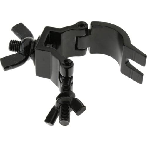 Practical Black Heavy Duty Aluminum Stage Light Par Mounting Clamp Hook DIY 75kg