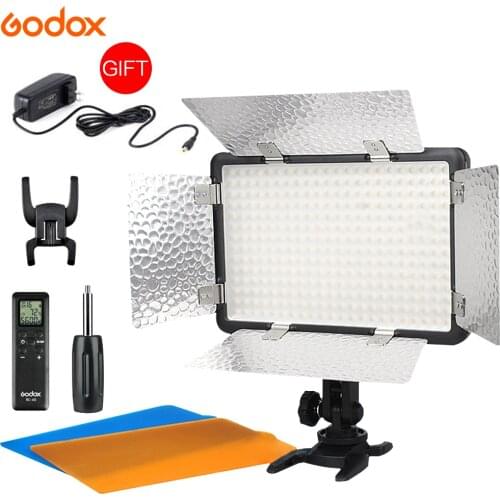 Godox LED 308W II 5600K White LED Remote Control Professional Video Studio Light + AC Adapter hot selling