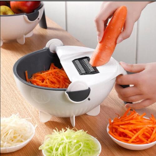 Cut vegetables Artifact Slicer Grater Cutter Peeler Multifunctional Potato Peeler Carrot Grater Drain Basket Kitchen Tool