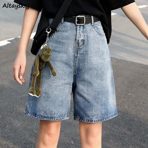 Shorts Women Denim High Waist Slim Summer Chic Hot Ladies All-match Streetwear Preppy Retro Korean Style Harajuku Vintage Ins