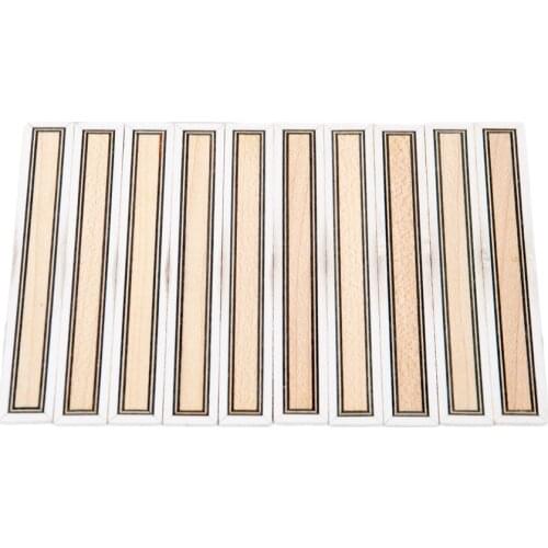 5x Wooden Classical Guitar Bridge Tie Block Inlay Musical Instrument Parts