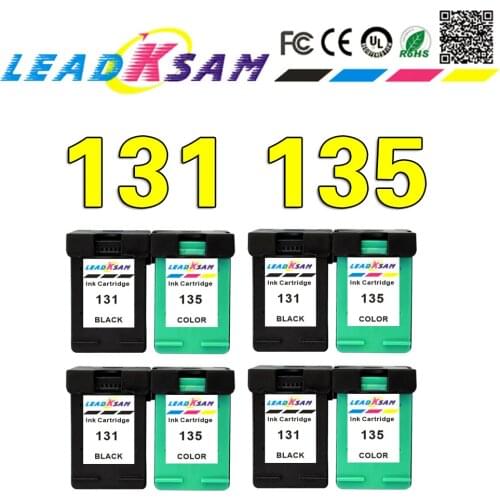 Highquality cartridges compatible for hp131 hp135 ink cartridge 131 Photosmart C3100 C3183 C3150 C3180 PSC1500 1510 1513 1600