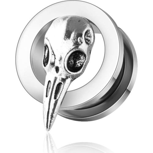 Ear Tunnels Plugs Gauges Stainless Steel Expander Stretcher Piercings Flesh Tunnels and plugs 00g gauges for man women screw