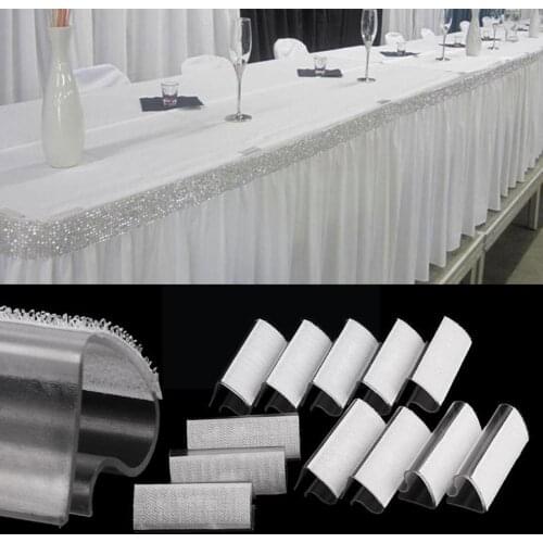 12 Pcs Tablecloth Clip Picnic Table Cloth Clip Plastic Wedding Decoration Rack Banquet Kitchen Table Supplies Skirt Family K1O9