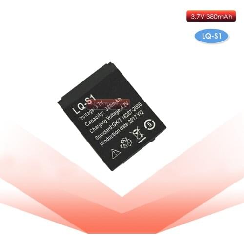 1pc Smart Watch Battery LQ-S1 3.7V 380mAh lithium Rechargeable Battery For Smart Watch QW09 DZ09 W8 Universal Watch Battery