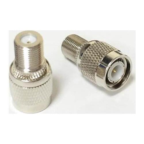 1PC NEW TNC Male Plug to F Female Jack RF Coax Adapter convertor Straight Nickelplated wholesale