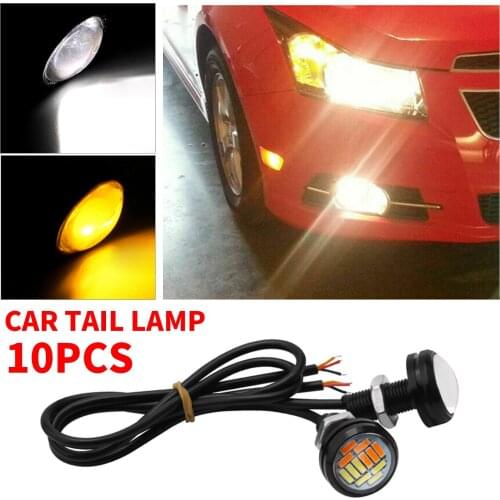 10pcs 23MM Eagle Eye LED DRL Daytime Running Reversing Light Car Tail Lamp DC12V Aluminum Material Car Reversing LampReversing