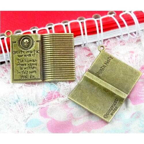 10pcs book Charms 25*36MM Antique Bronze Plated Pendants Making DIY Handmade Jewelry Accessories