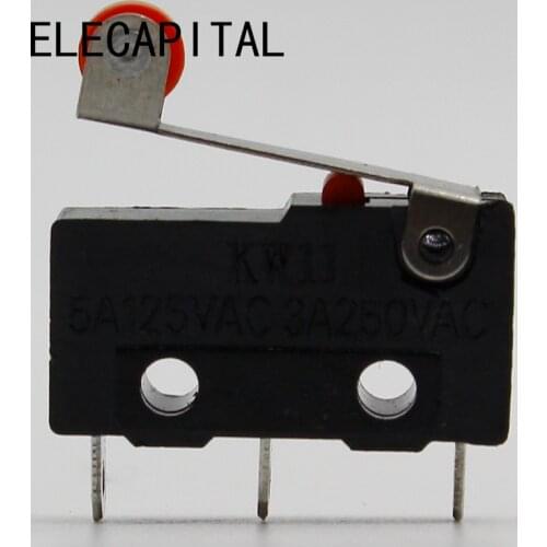 10 x Roller Lever Arm PCB Terminals Micro Limit Normal Close/Open Switch KW Switches 5A Favorable Price