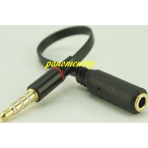 100pcs/lot Fast shipping 3.5mm Cable Adapter Converter CTIA to OMTP / OMTP to CTIA For Headphones Handsfree Earphones