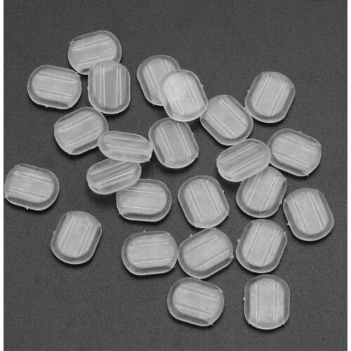 100Pcs 4 Size Earring Pad Silicone Comfort Earring Cushion for Clips on Earrings