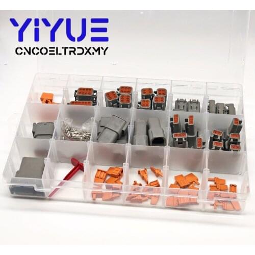 225 PCS Deutsch DTM Series Automotive Connector Kit with Removal Tool 0411-240-2005 + 20 AWG Solid Terminals/Pins