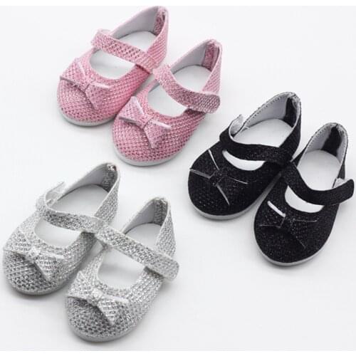 7CM Doll Shoes Sandals For 43cm Baby New Born and Our Generation 18 Inch American Doll Accessories Girls Toy Russia DIY Doll