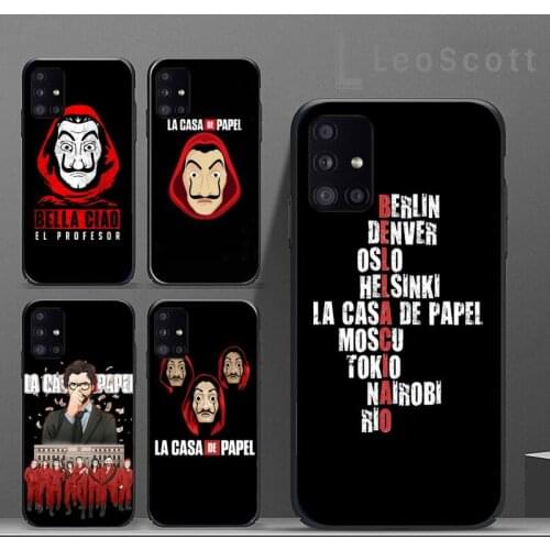 Money Heist House Paper La Casa de papel Phone Case For Samsung A32 A51 A52 A71 A50 A12 A21S S10 S20 S21 Plus Fe Ultra