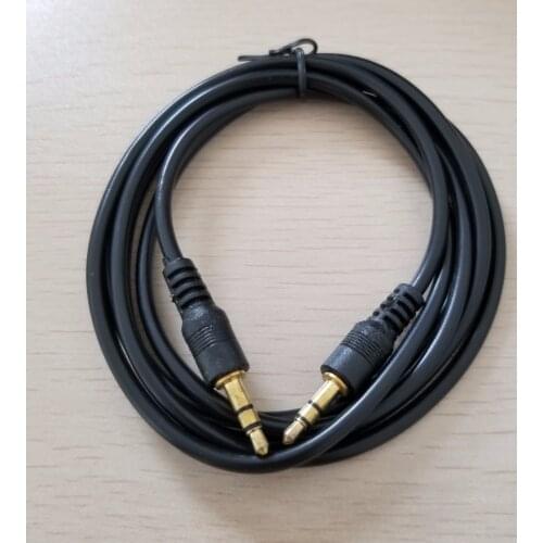 DC 3.5mm to 2.5mm Adapter Car Audio AUX Connection Data Extension Power Cable Black Super Flexible 1.5M