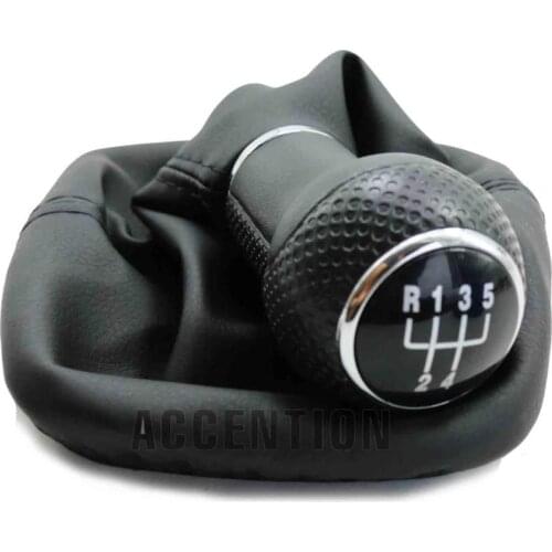 For Seat Leon 2000 2001 Toledo 1999 2000 2001 Gear Shift Knob 5 Speed 23 mm Hole Car Gear Lever Stick Shift Knob Leather Boot