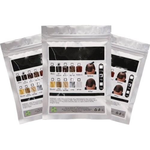 Hair Building Fiber Powder Refill Bags 27.5g,50g,100g Anti Hair Loss Products Concealer Refill Fiber Instantly Hair Extension