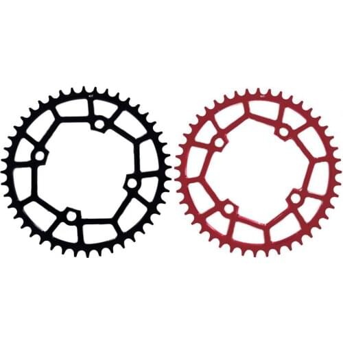 Round 104BCD 40/42/44/46/48/50/52T Bicycle MTB Bike Aluminum Alloy Chainring Crown Crankset Single Tooth Plate Parts 104 BCD