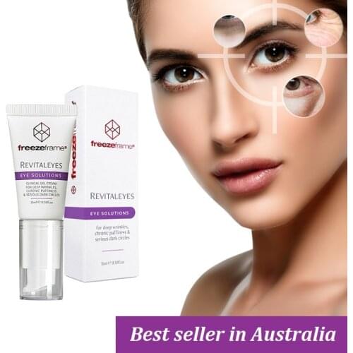 Australia Bestselling Freezeframe Eye Solutions Revitaleyes Cream for Dark Circles Eye Bags Eye Problems Wrinkles Puffy Eyes