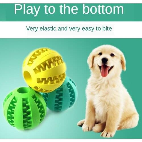 Pet Leakage Ball Dog Toy Ball Elastic Natural Rubber Mint Feeding Ball Pet Educational Toys