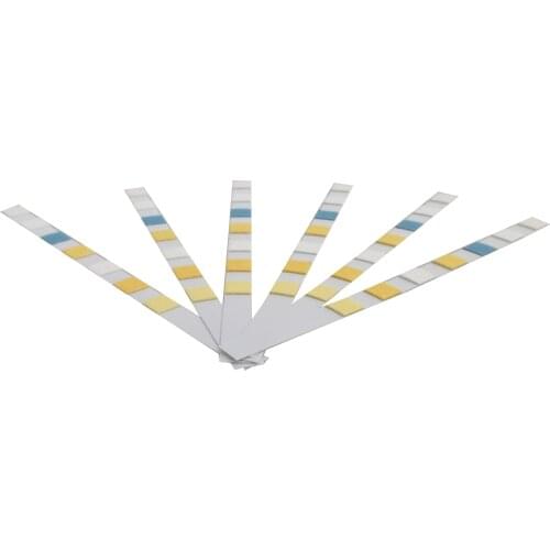 100pcs Water Tester Paper PH Meter Aquarium Pool Fish Tank Residual Chlorine Nitrate Nitrite Carbonate Hardness PH Test Strip