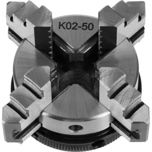 New Lathe Chuck 50mm Mini 4 Jaw Reversible Self-Centering Thread Mount Lathe Chuck K02-50 torno metal Wholesale