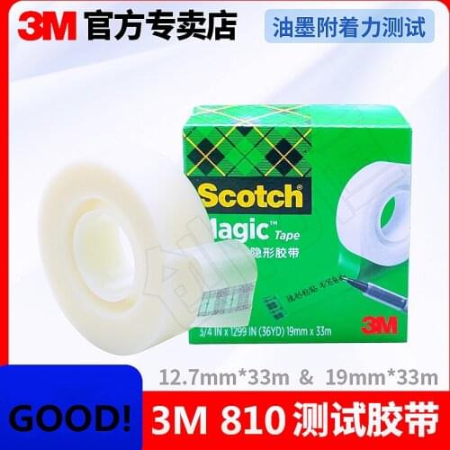Original Authentic 3M Scotch 810 Invisible Test Magic Tape Can Be Written And Pasted To Repair The Book Torn Without Trace