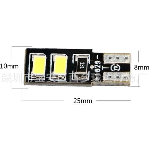 Manufacturer Direct Sales Automobile Led W5w T10 5630 4smd Double Side Marker Lamp T10 Plug-in 12V Car Led Light